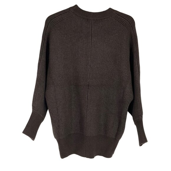 Universal Standard better than wool dolman sleeve Brown Ribbed Sweater 4XS 00 - Picture 6 of 12